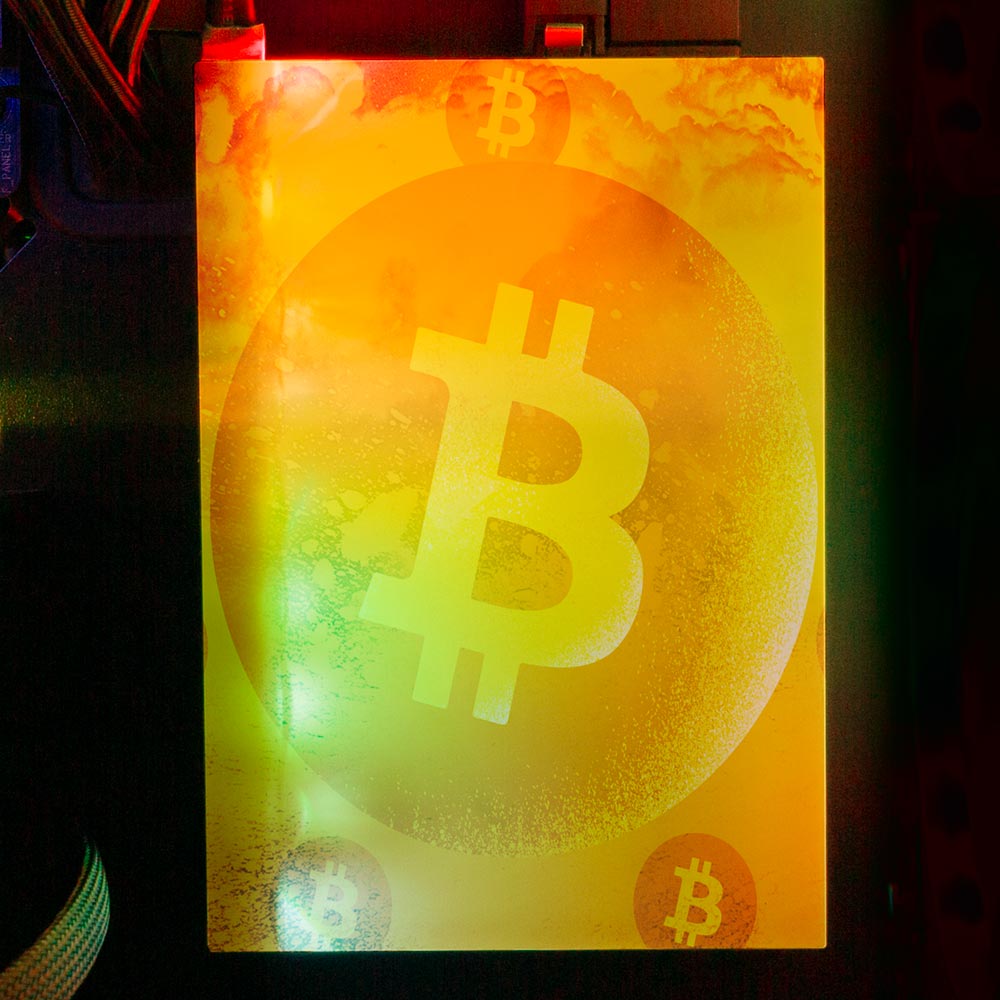 Soul of the Bitcoin 2 RGB HDD Cover Vertical - Donnie Art - V1Tech