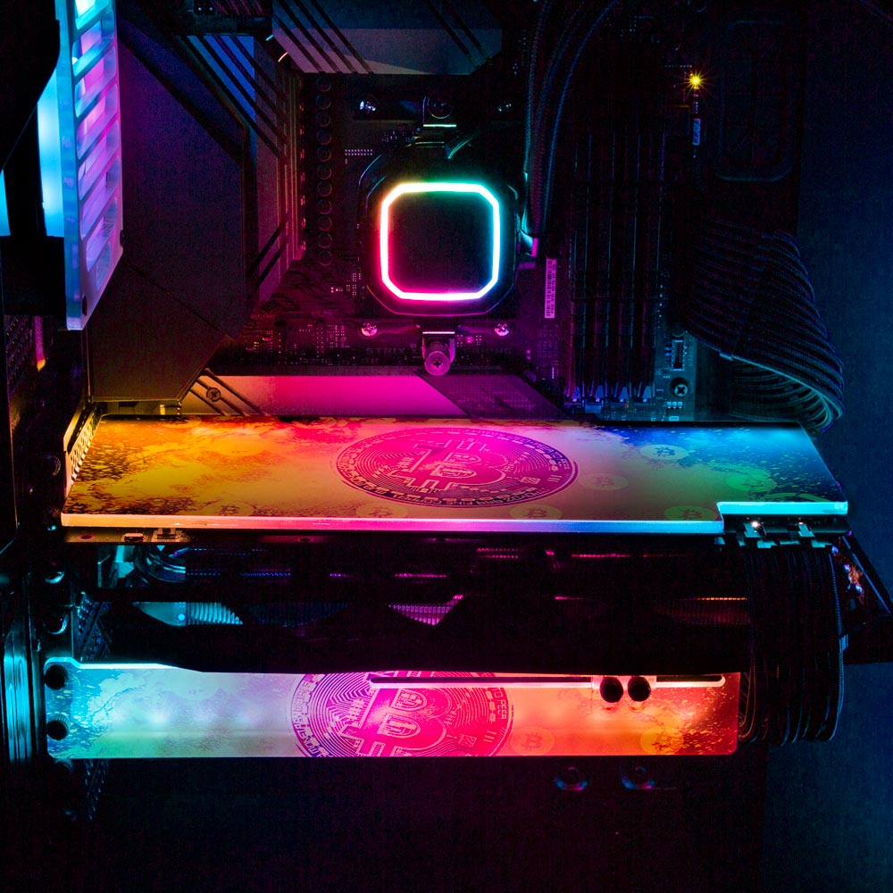 Soul of the Bitcoin RGB GPU Backplate - Donnie Art - V1Tech