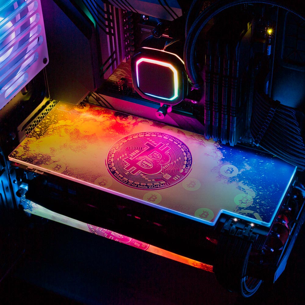 Soul of the Bitcoin RGB GPU Backplate - Donnie Art - V1Tech