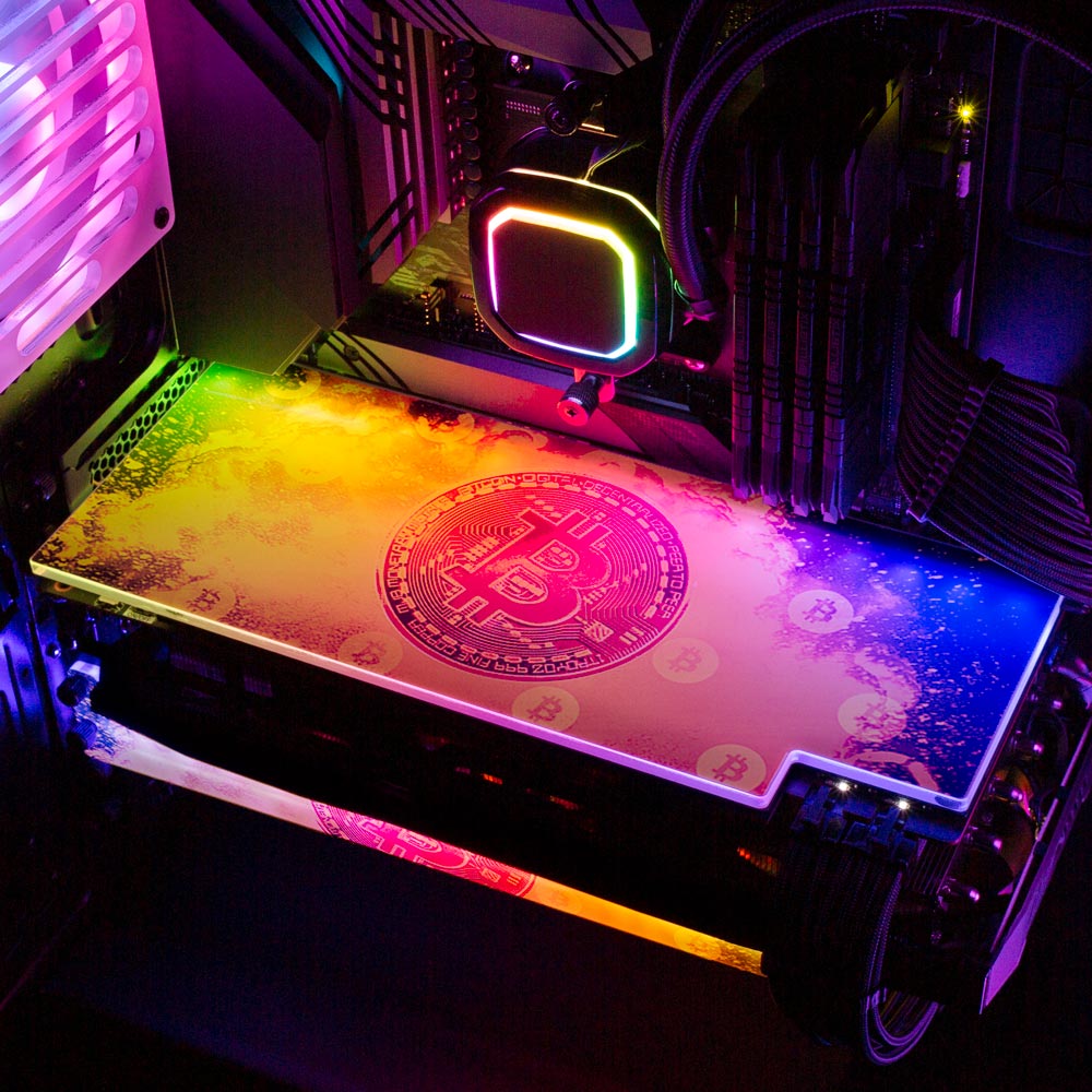 Soul of the Bitcoin RGB GPU Backplate - Donnie Art - V1Tech