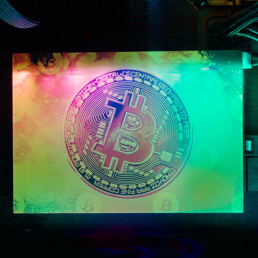 Soul of the Bitcoin RGB HDD Cover Horizontal - Donnie Art - V1Tech