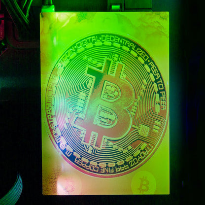 Soul of the Bitcoin RGB HDD Cover Vertical - Donnie Art - V1Tech