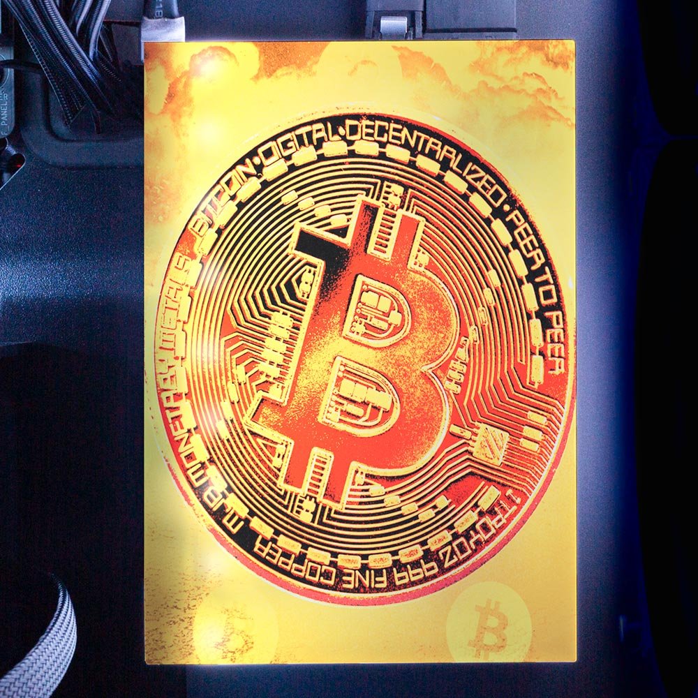 Soul of the Bitcoin RGB HDD Cover Vertical - Donnie Art - V1Tech