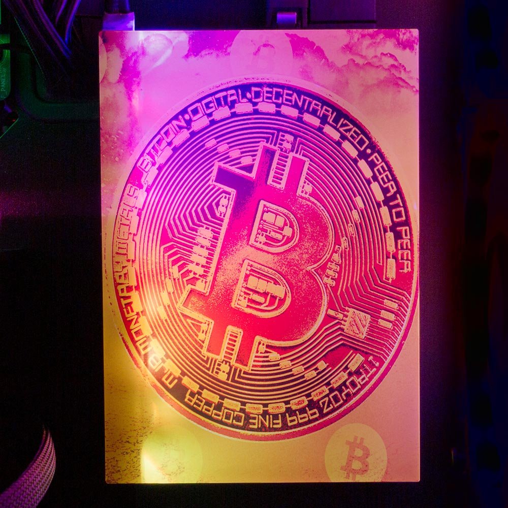 Soul of the Bitcoin RGB HDD Cover Vertical - Donnie Art - V1Tech