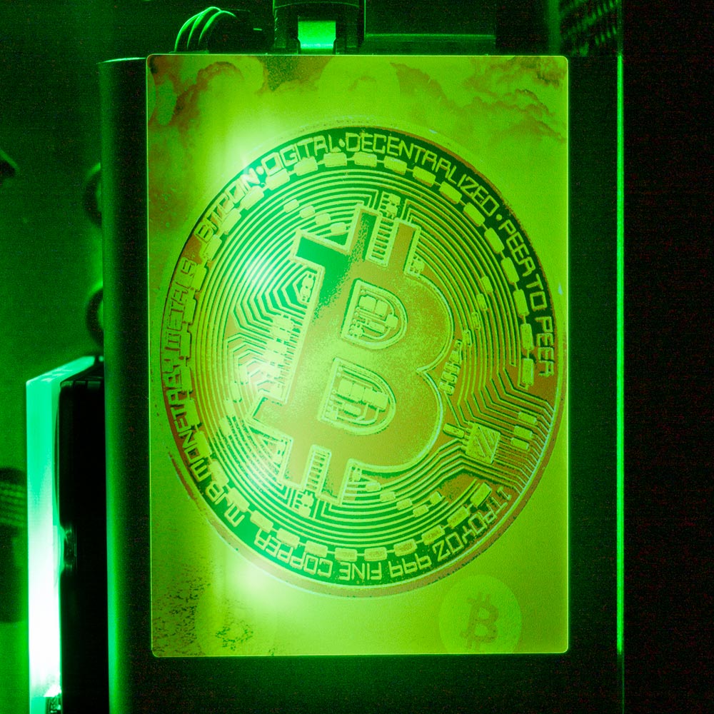 Soul of the Bitcoin RGB SSD Cover Vertical - Donnie Art - V1Tech