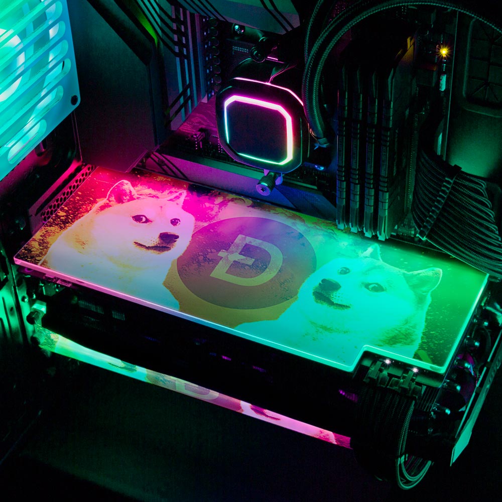 Soul of the Dog RGB GPU Backplate - Donnie Art - V1Tech