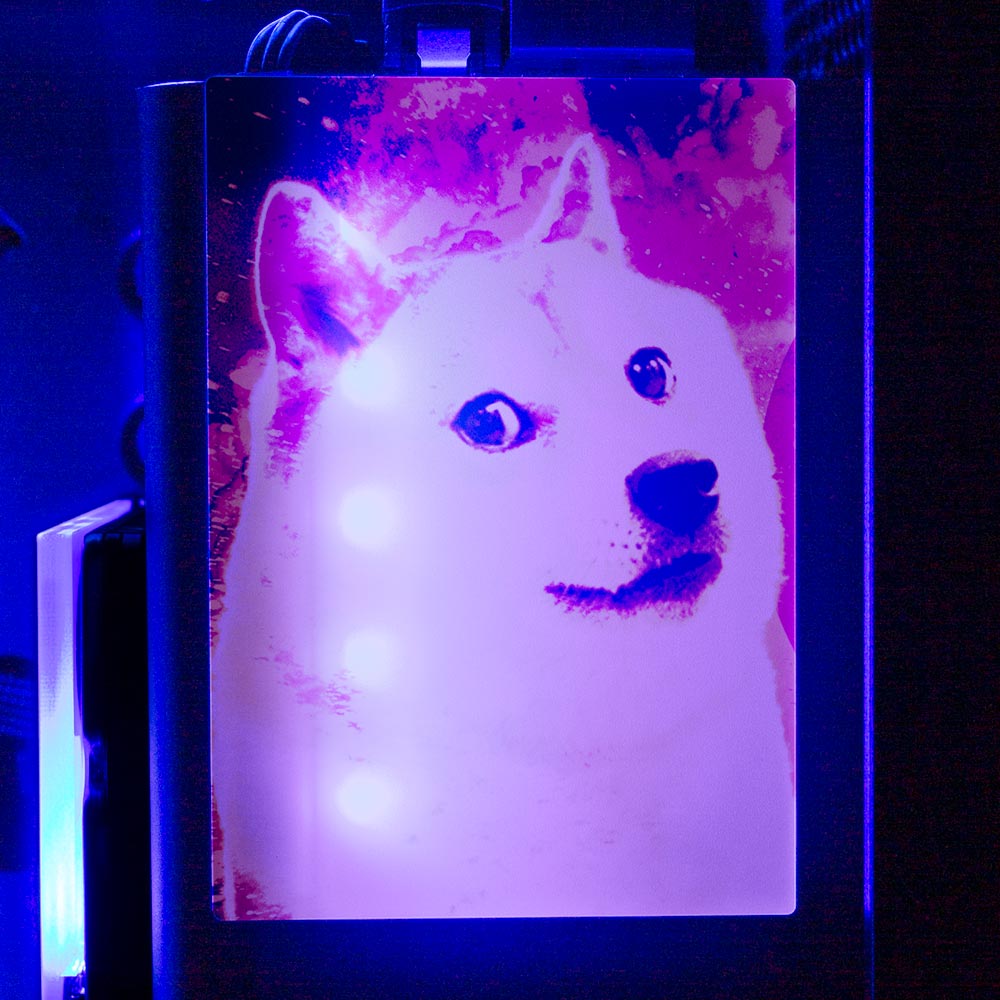 Soul of the Dog RGB SSD Cover Vertical - Donnie Art - V1Tech