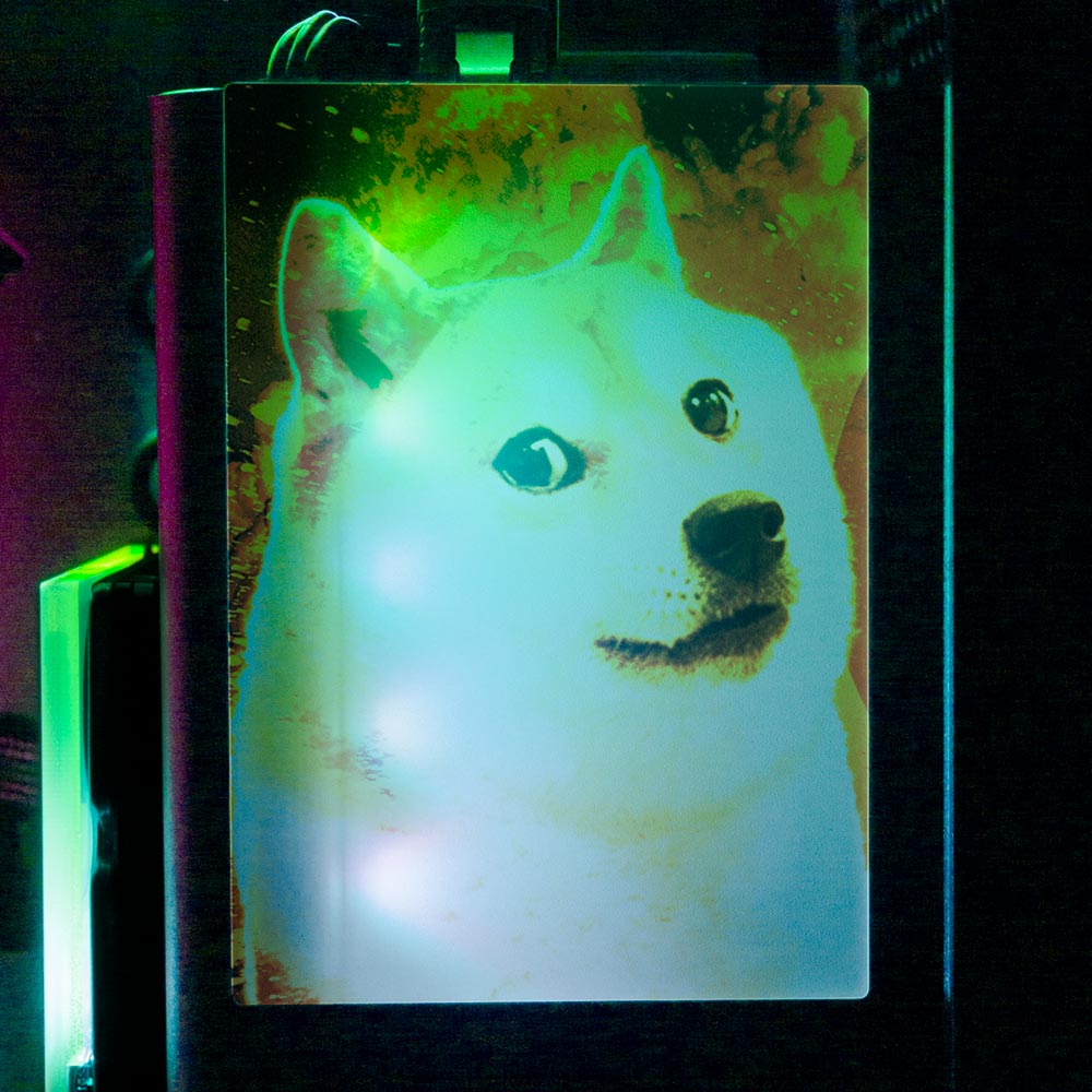 Soul of the Dog RGB SSD Cover Vertical - Donnie Art - V1Tech