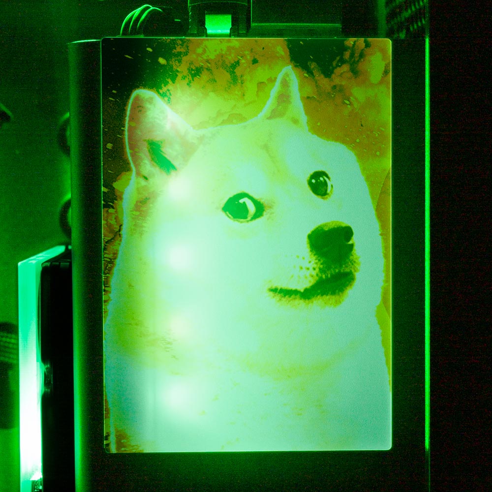 Soul of the Dog RGB SSD Cover Vertical - Donnie Art - V1Tech