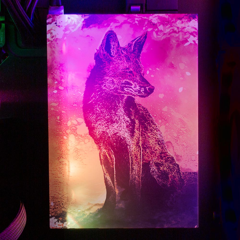 Soul of the Fox RGB HDD Cover Vertical - Donnie Art - V1Tech