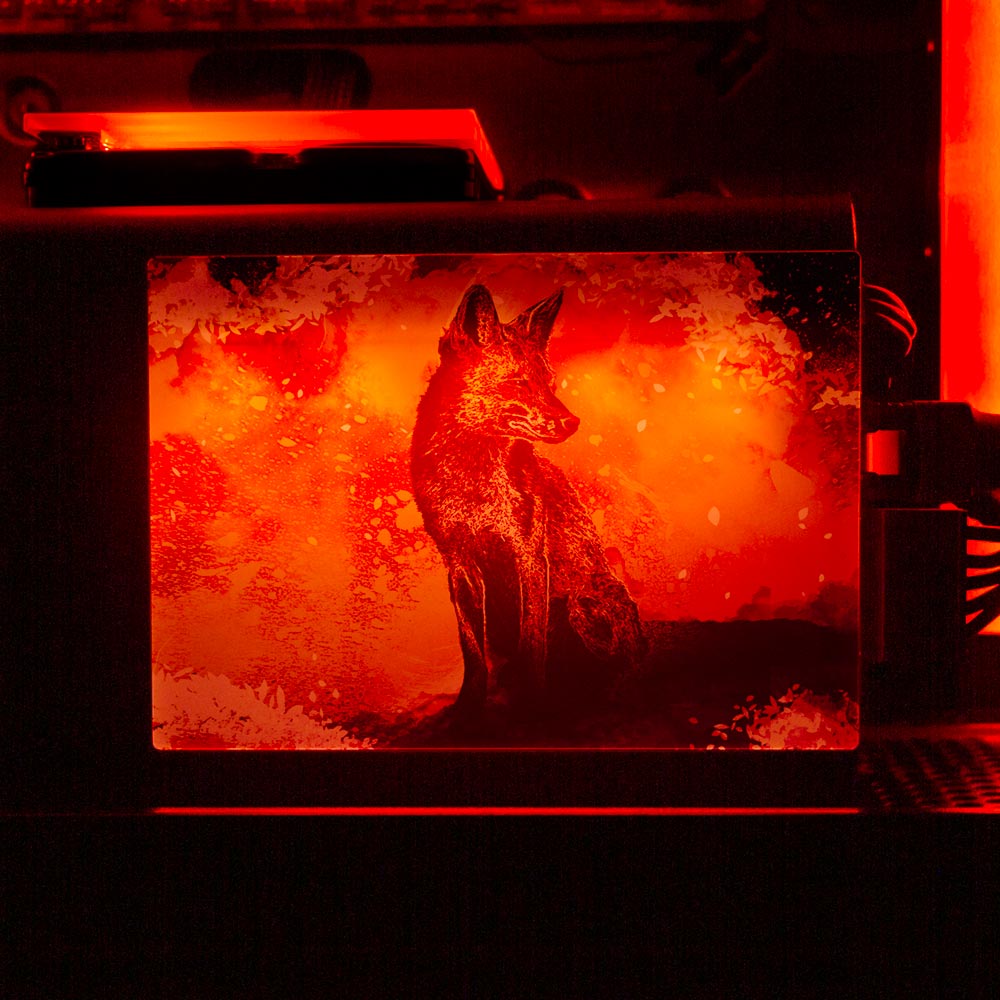 Soul of the Fox RGB SSD Cover Horizontal - Donnie Art - V1Tech