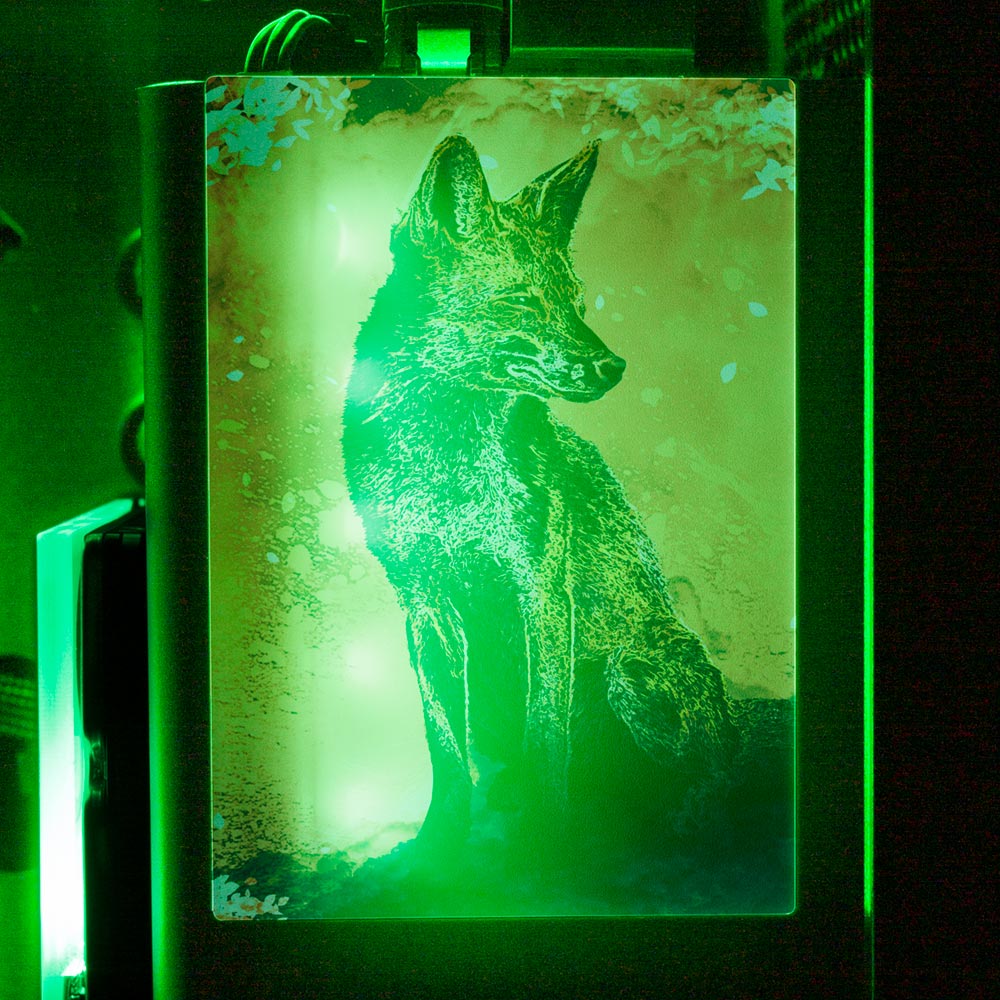 Soul of the Fox RGB SSD Cover Vertical - Donnie Art - V1Tech