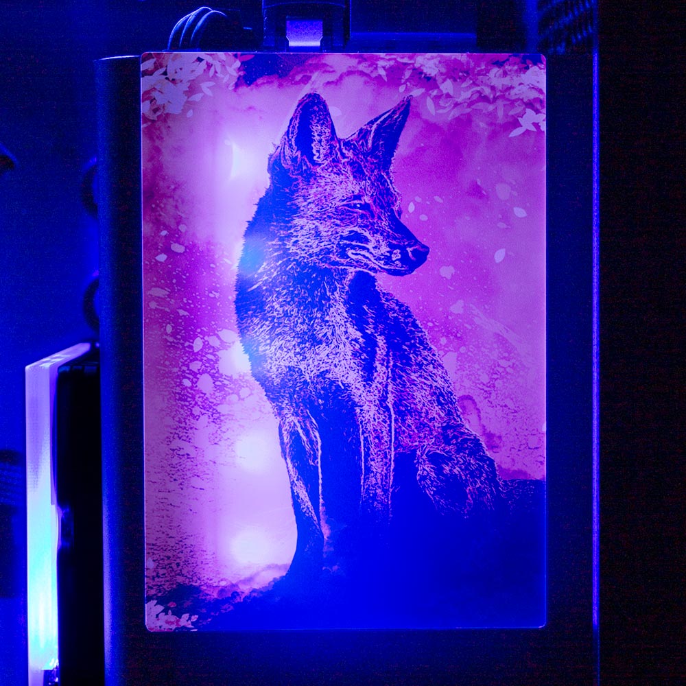 Soul of the Fox RGB SSD Cover Vertical - Donnie Art - V1Tech