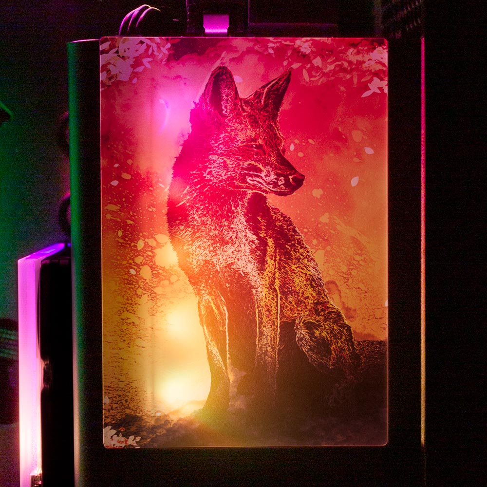 Soul of the Fox RGB SSD Cover Vertical - Donnie Art - V1Tech