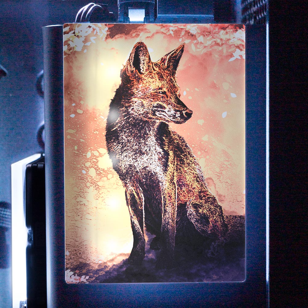 Soul of the Fox RGB SSD Cover Vertical - Donnie Art - V1Tech