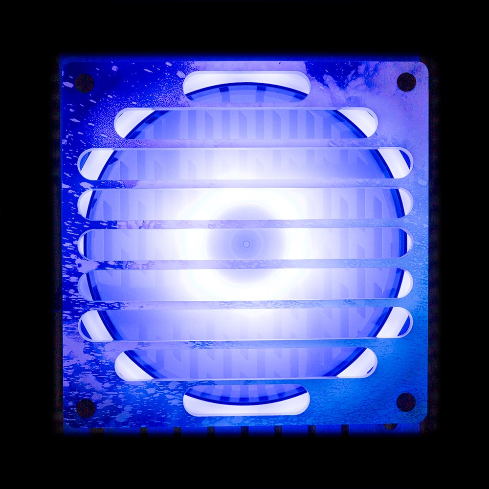 Soul of the Green Violet Flow Fan Grill (120mm and 140mm) - Donnie Art - V1Tech