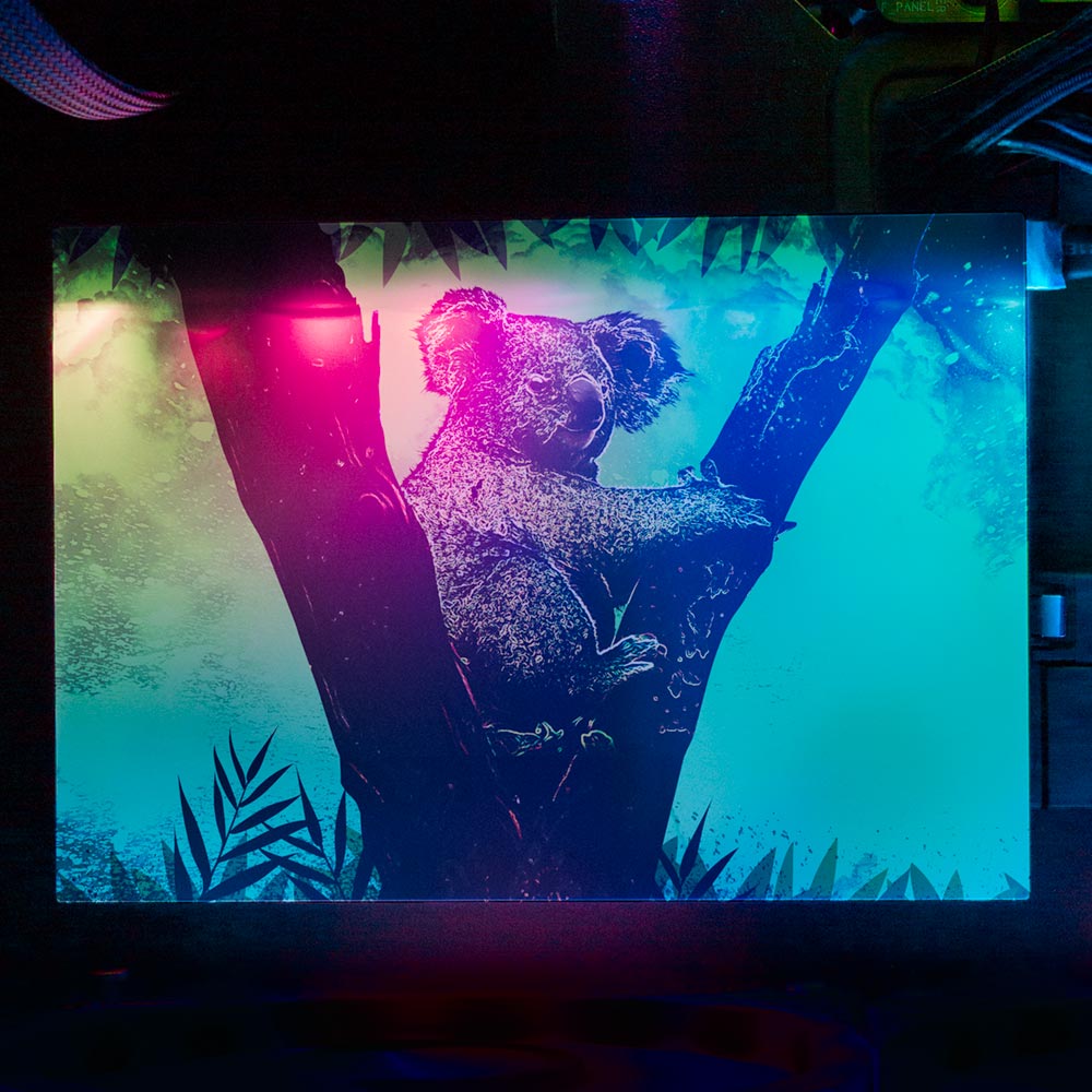 Soul of the Koala RGB HDD Cover Horizontal - Donnie Art - V1Tech