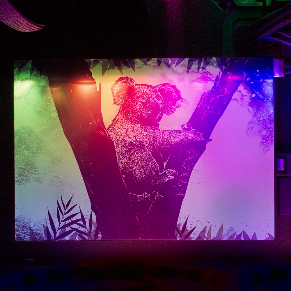 Soul of the Koala RGB HDD Cover Horizontal - Donnie Art - V1Tech