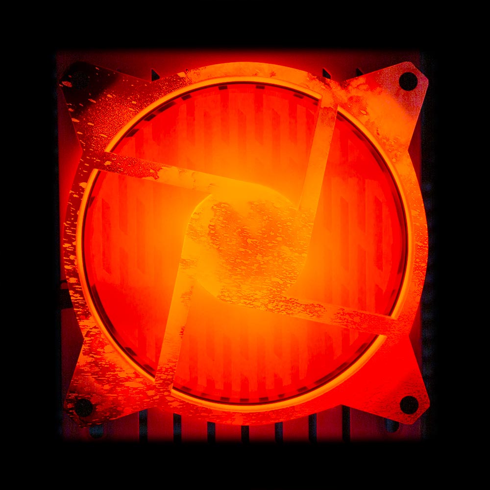 Soul of the Orange Windmill Fan Grill (120mm and 140mm) - Donnie Art - V1Tech