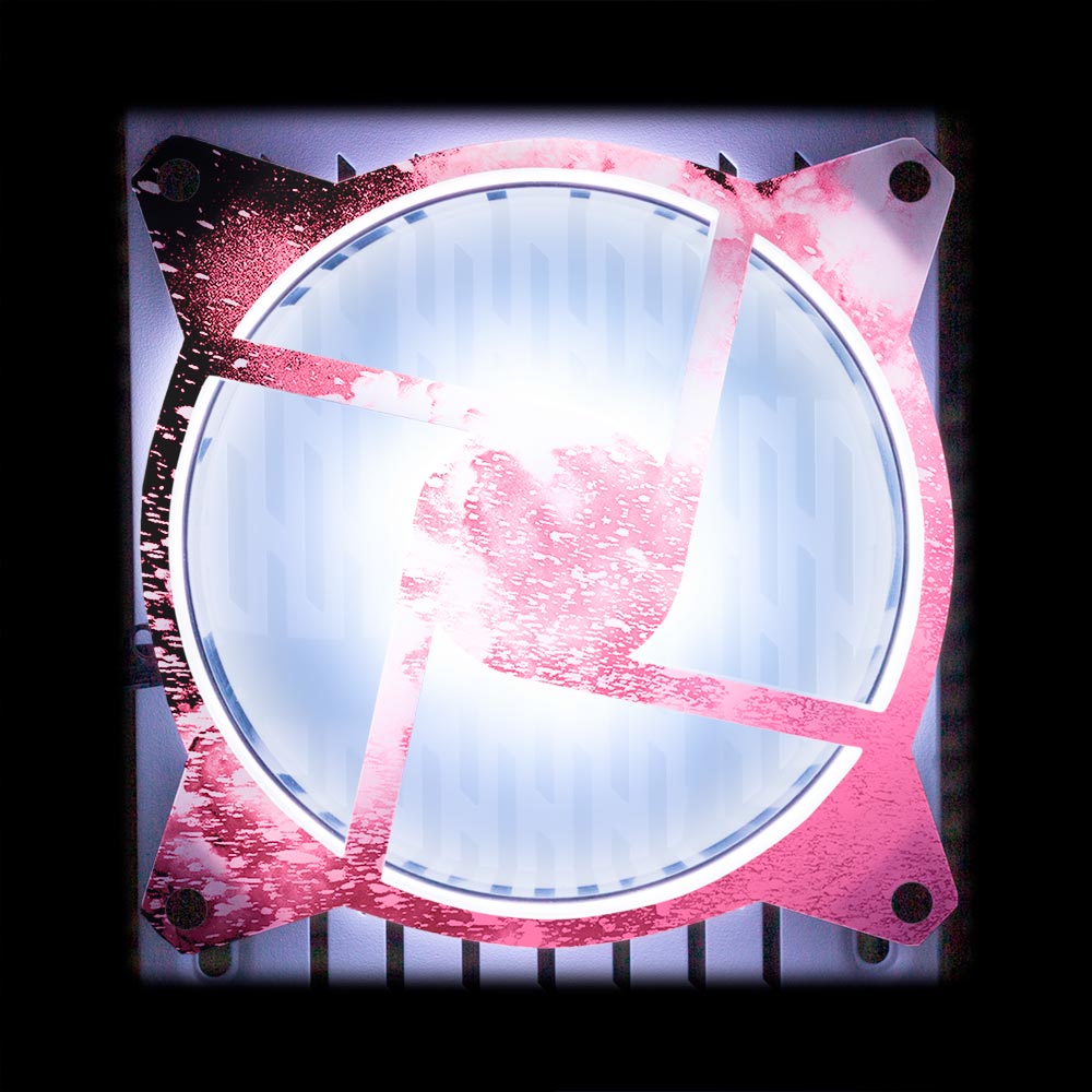 Soul of the Pink Windmill Fan Grill (120mm and 140mm) - Donnie Art - V1Tech