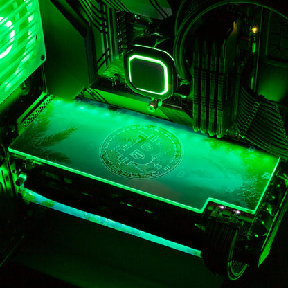 Soul of the Retro Bitcoin RGB GPU Backplate - Donnie Art - V1Tech