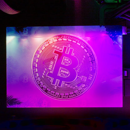 Soul of the Retro Bitcoin RGB HDD Cover Horizontal - Donnie Art - V1Tech