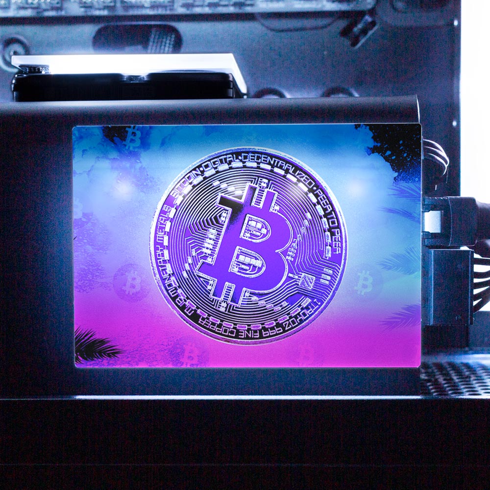 Soul of the Retro Bitcoin RGB SSD Cover Horizontal - Donnie Art - V1Tech