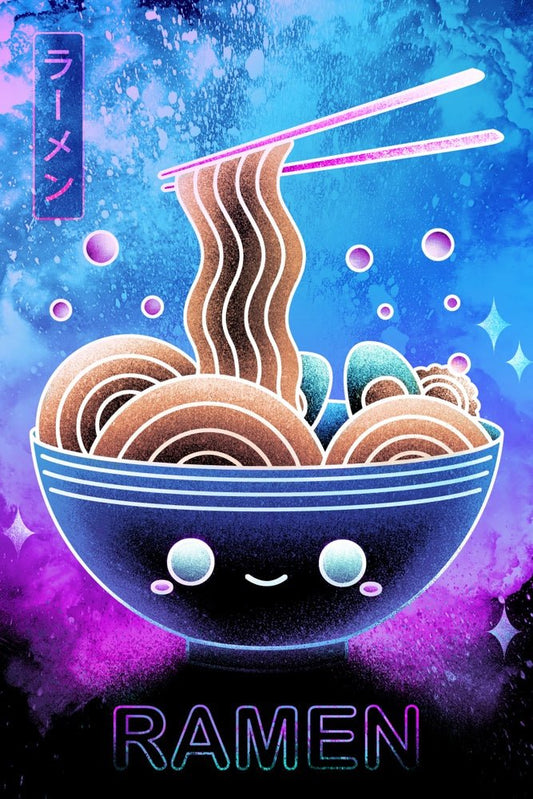 Soul of the Retro Kawaii Ramen Plexi Glass Wall Art - Donnie Art - V1Tech