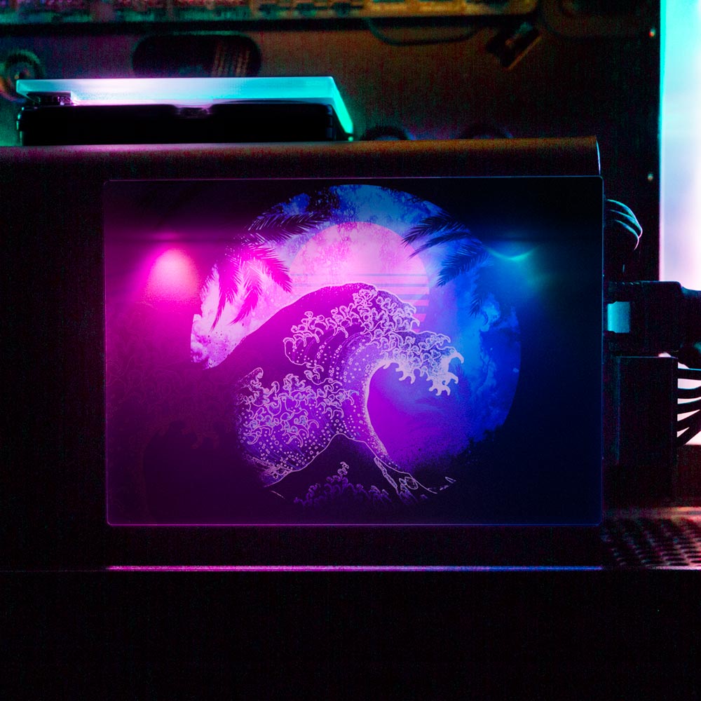 Soul of the Retrowave 2 RGB SSD Cover Horizontal - Donnie Art - V1Tech