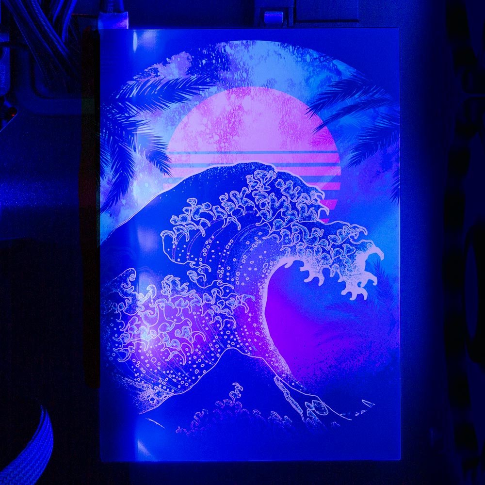 Soul of the Retrowave 2 RGB SSD Cover Vertical - Donnie Art - V1Tech