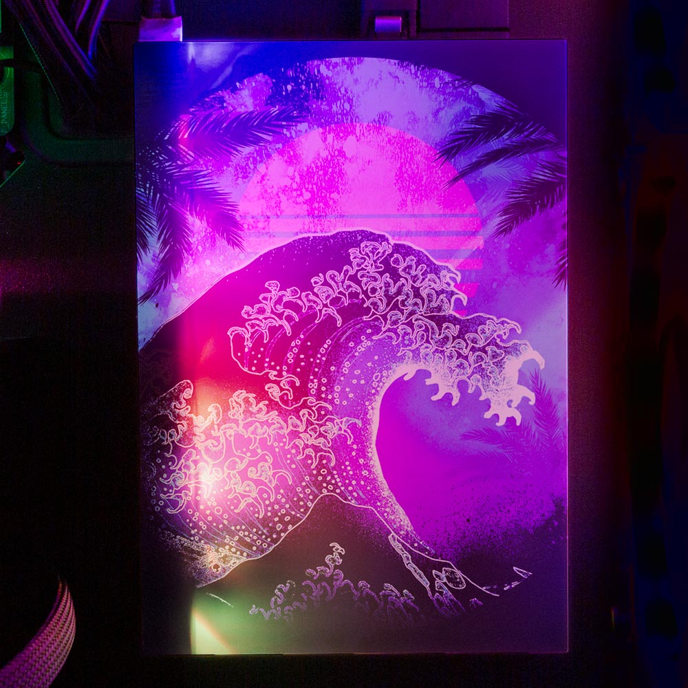 Soul of the Retrowave 2 RGB SSD Cover Vertical - Donnie Art - V1Tech