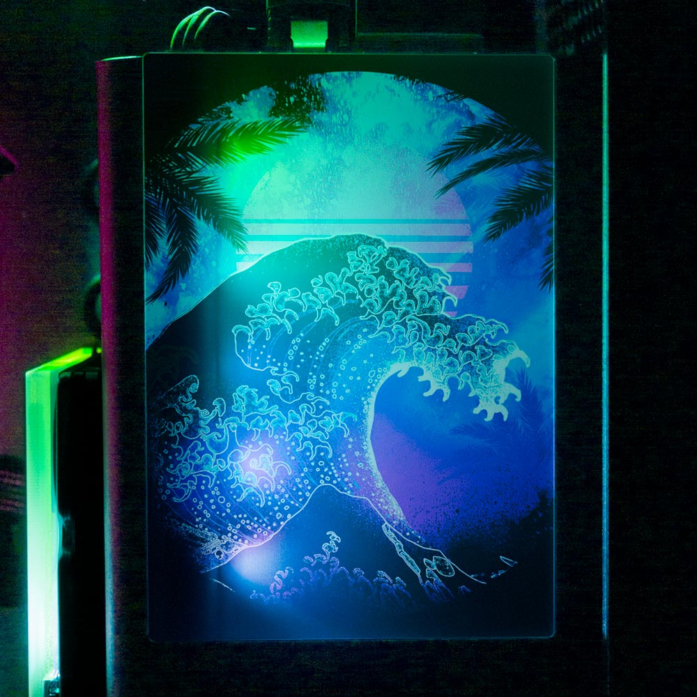 Soul of the Retrowave 2 RGB SSD Cover Vertical - Donnie Art - V1Tech