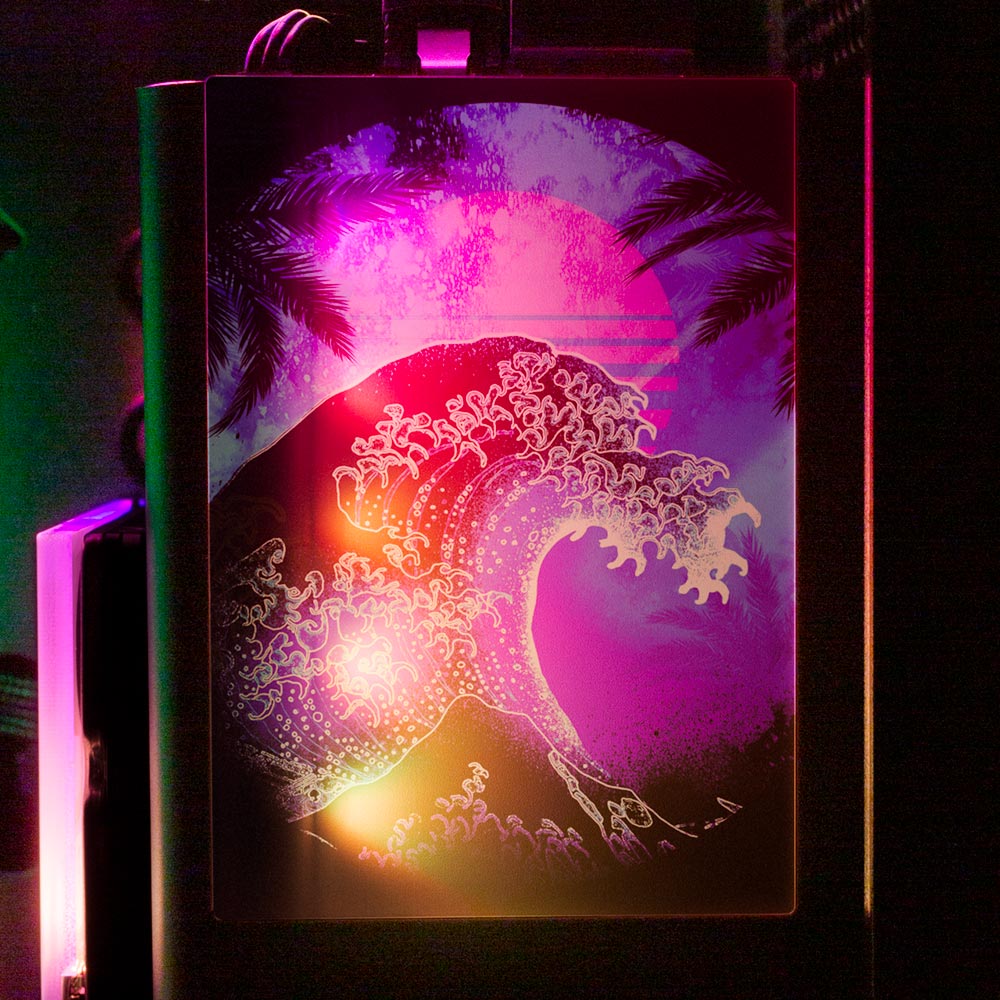 Soul of the Retrowave 2 RGB SSD Cover Vertical - Donnie Art - V1Tech