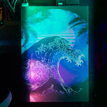 Soul of the Retrowave 2 RGB SSD Cover Vertical - Donnie Art - V1Tech