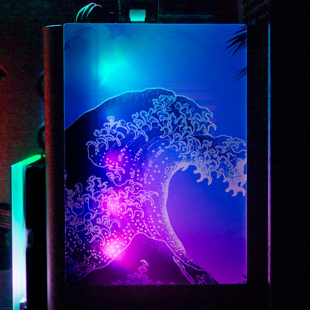 Soul of the Retrowave RGB SSD Cover Vertical - Donnie Art - V1Tech