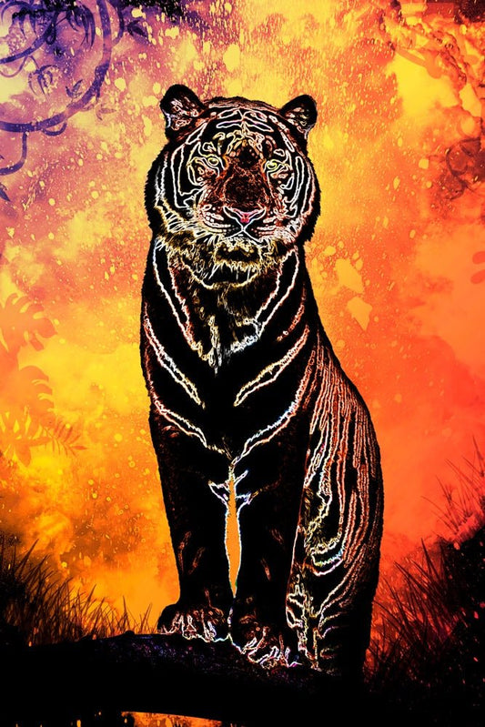 Soul of the Tiger Plexi Glass Wall Art - Donnie Art - V1Tech