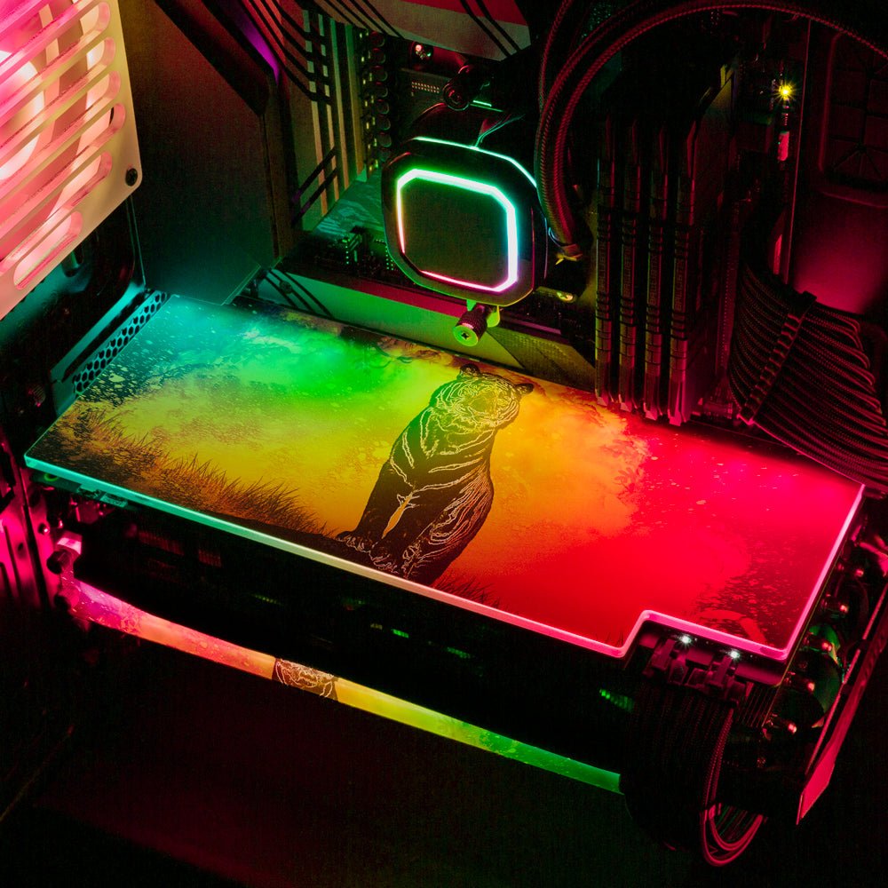 Soul of the Tiger RGB GPU Backplate - Donnie Art - V1Tech