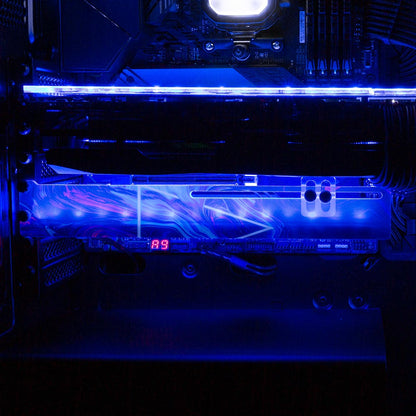 Space is Only Noise RGB GPU Support Bracket - Geoglyser - V1Tech