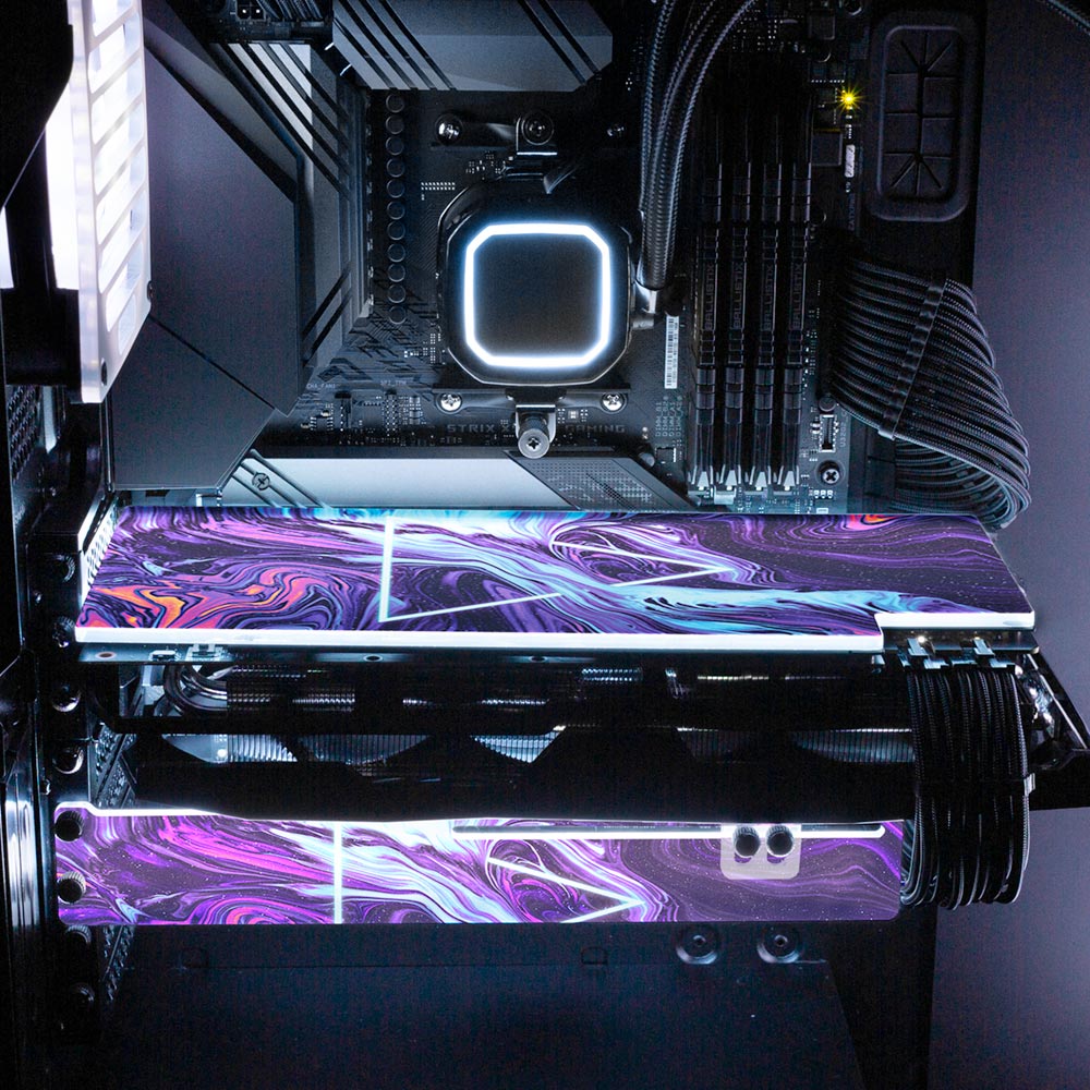 Space is Only Noise RGB GPU Support Bracket - Geoglyser - V1Tech