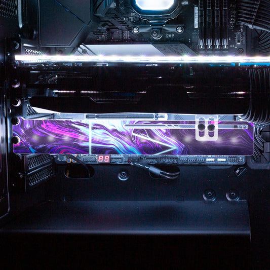 Space is Only Noise RGB GPU Support Bracket - Geoglyser - V1Tech