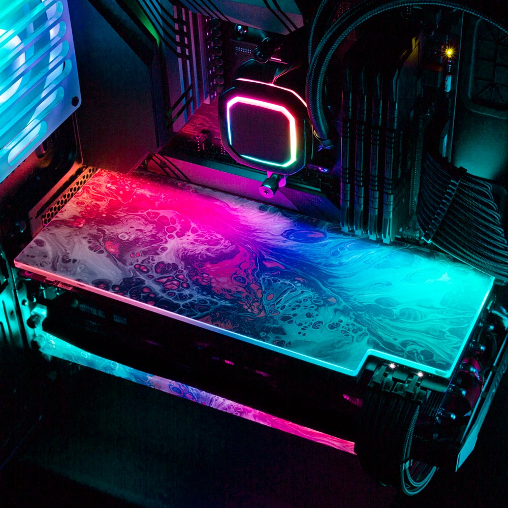 Spitting Venom RGB GPU Backplate - Geoglyser - V1Tech