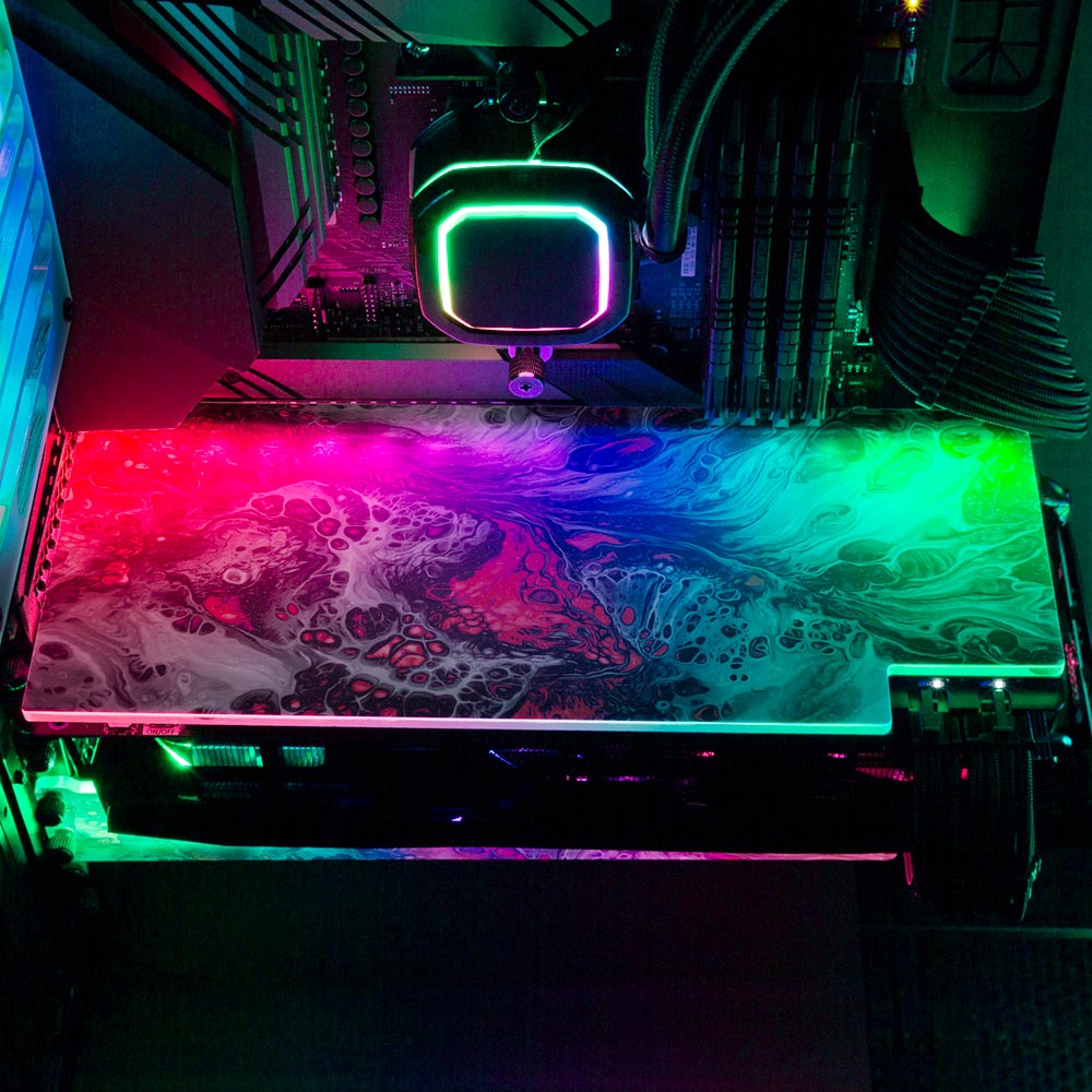 Spitting Venom RGB GPU Backplate - Geoglyser - V1Tech