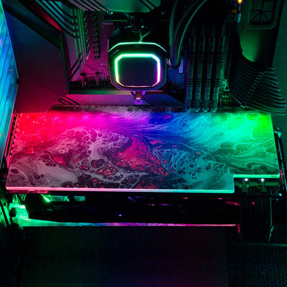 Spitting Venom RGB GPU Backplate - Geoglyser - V1Tech