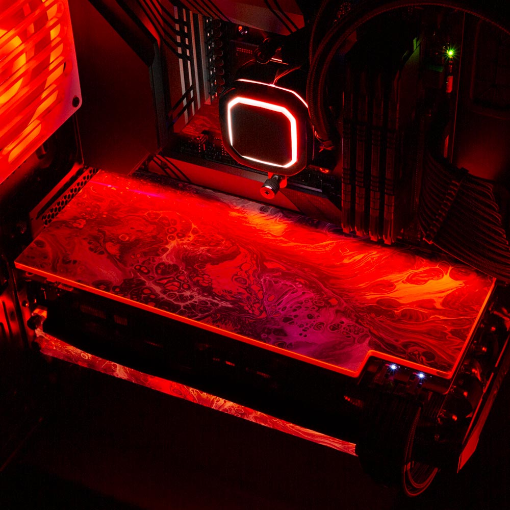 Spitting Venom RGB GPU Backplate - Geoglyser - V1Tech