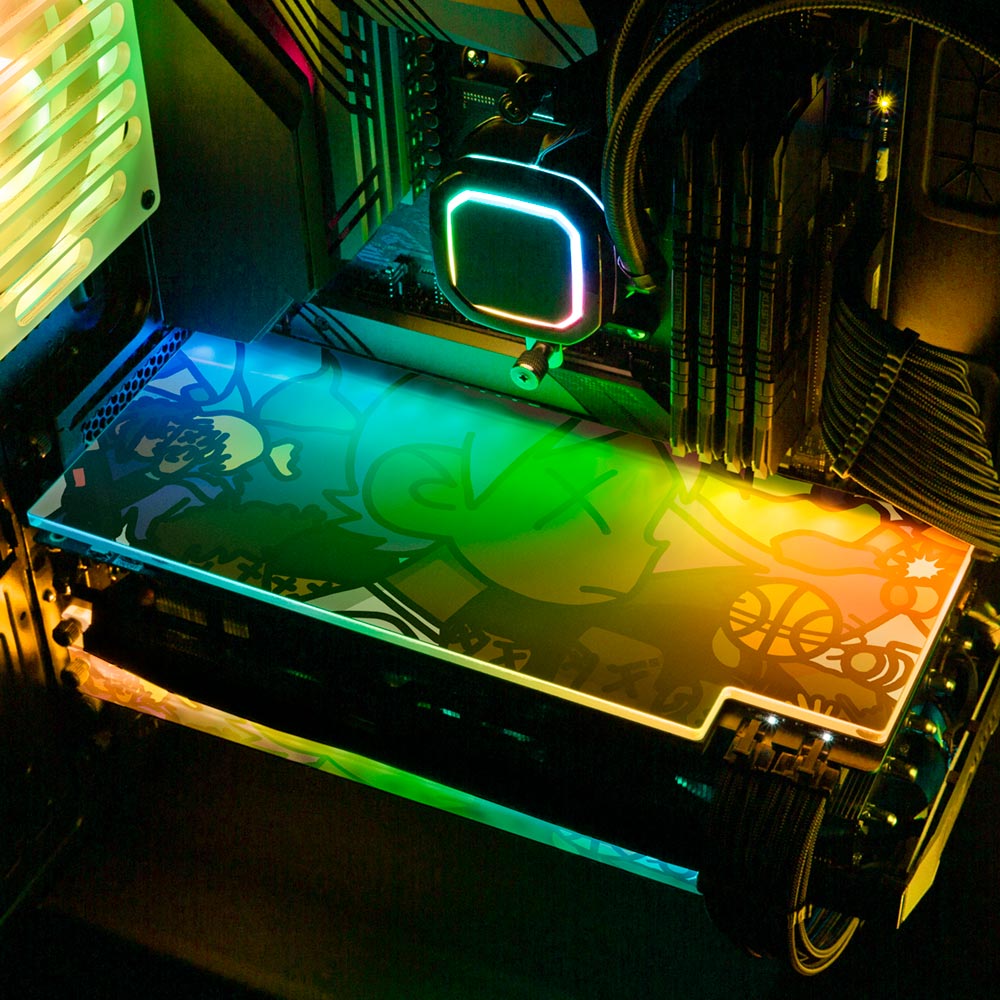 Spotlight RGB GPU Backplate - Utopia Graphix - V1Tech