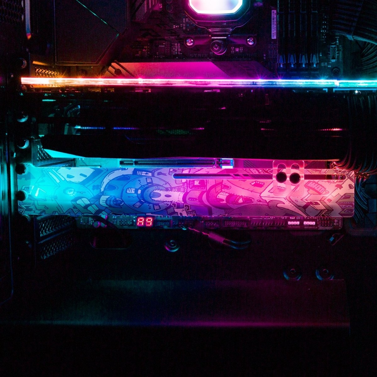 Spurce RGB GPU Support Bracket - Dune Haggar - V1Tech