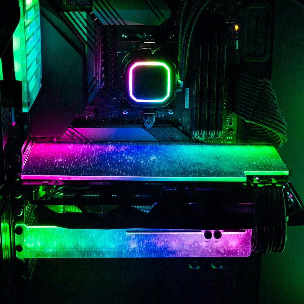 Star Falling RGB GPU Backplate - Ismaeel Shaikh - V1Tech