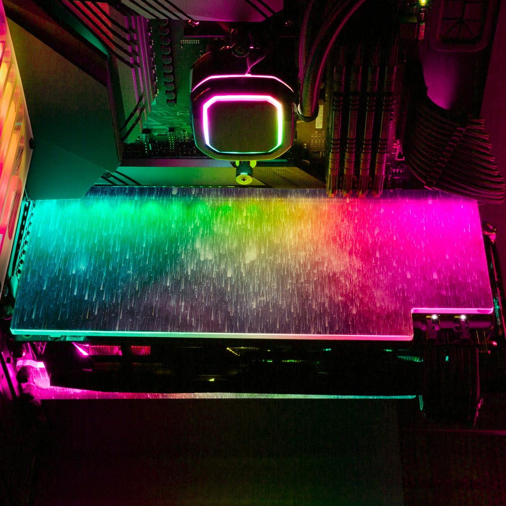 Star Falling RGB GPU Backplate - Ismaeel Shaikh - V1Tech