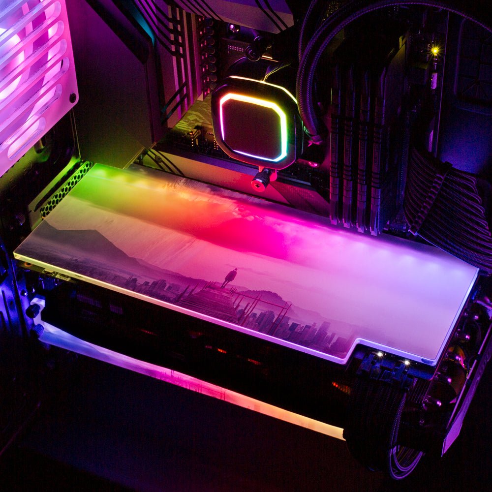 Staring at Something Far Away RGB GPU Backplate - Perphotal - V1Tech