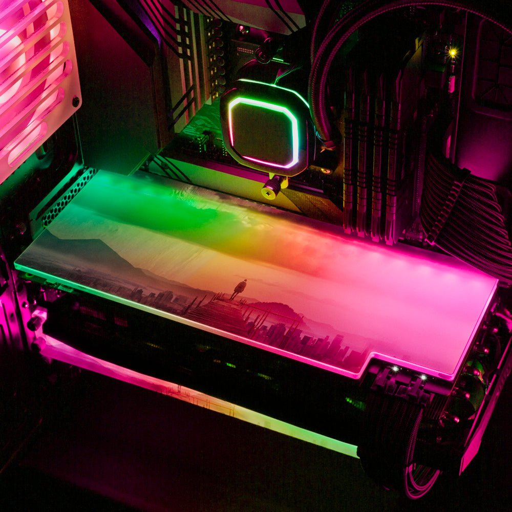 Staring at Something Far Away RGB GPU Backplate - Perphotal - V1Tech